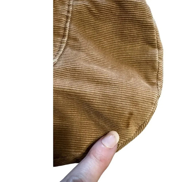 Corduroy Purse Khaki Handbag Boho Retro - Picture 4 of 7